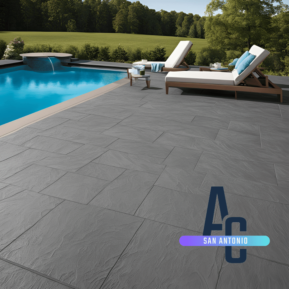 Pool Deck Textured Slate San Antonio