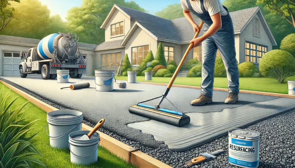 Resurface Concrete Driveway