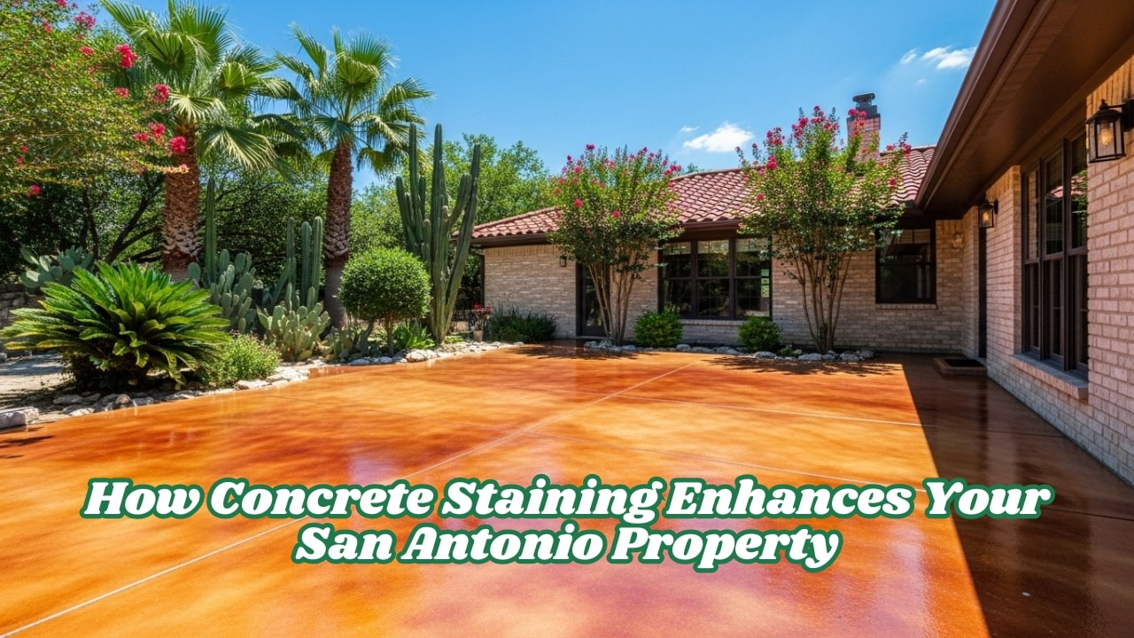 How Concrete Staining Enhances Your San Antonio Property