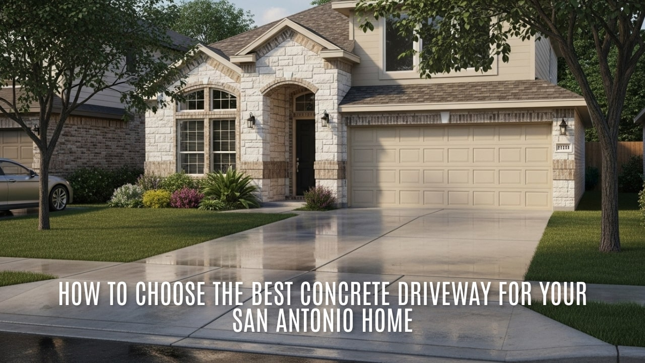 How to Choose the Best Concrete Driveway for Your San Antonio Home