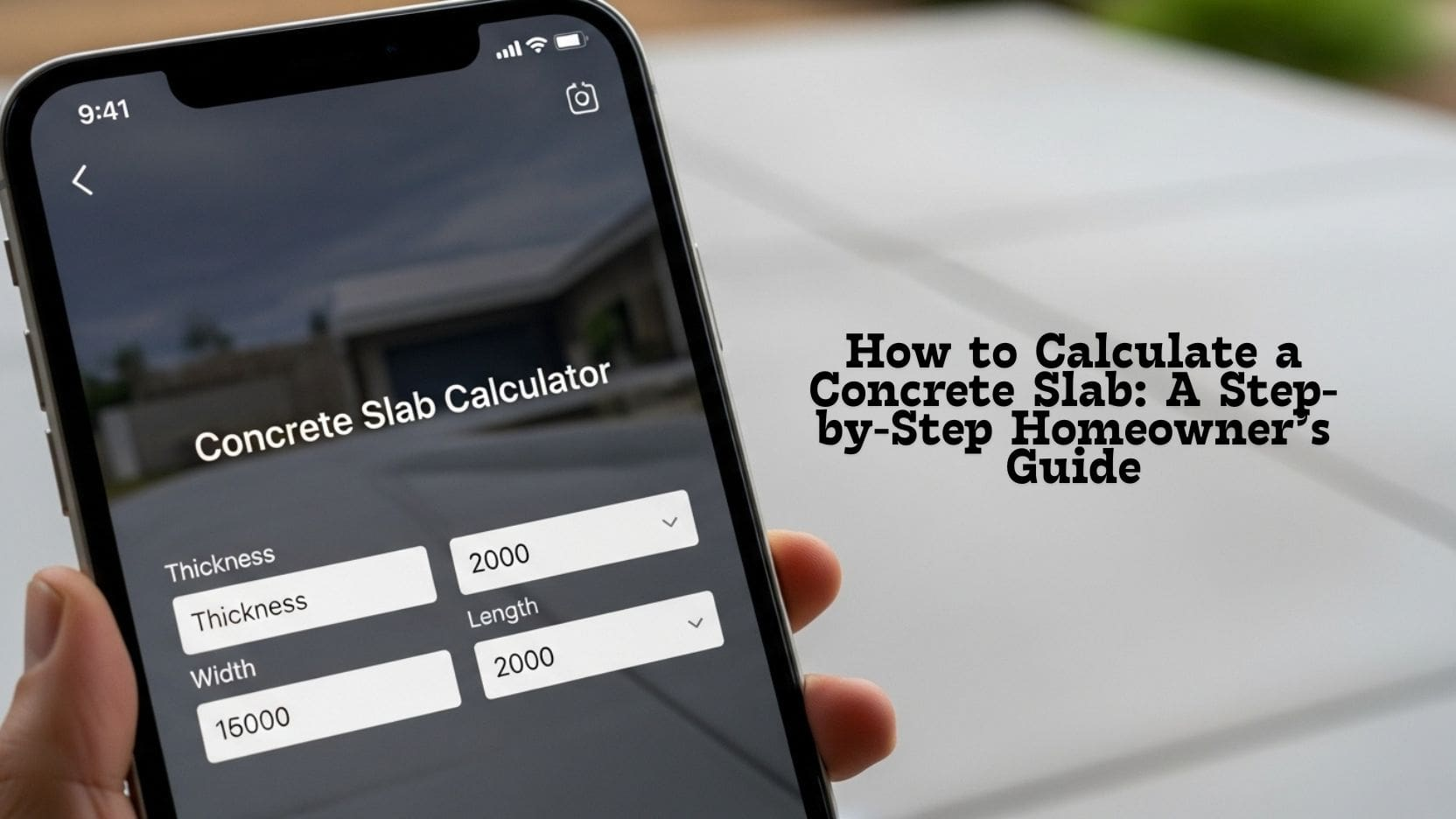 How to Calculate Concrete Slab Volume Accurately