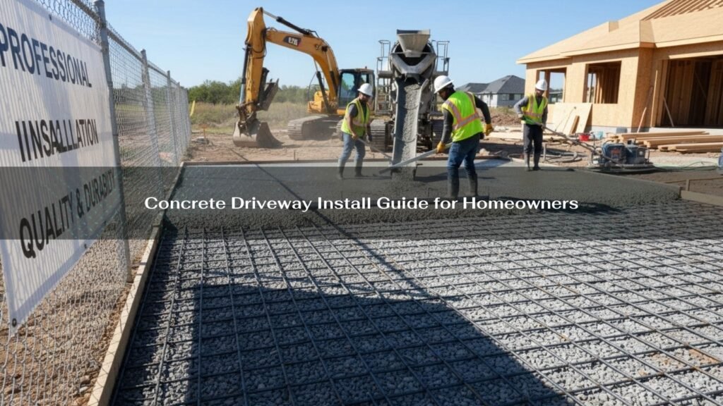 Concrete Driveway Install