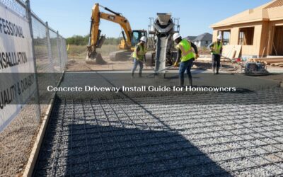 Concrete Driveway Install Guide for Homeowners