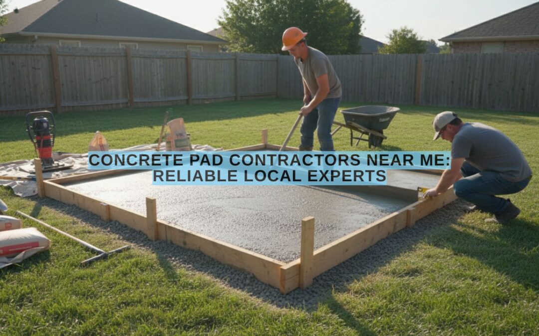 Concrete Pad Contractors Near Me: Reliable Local Experts
