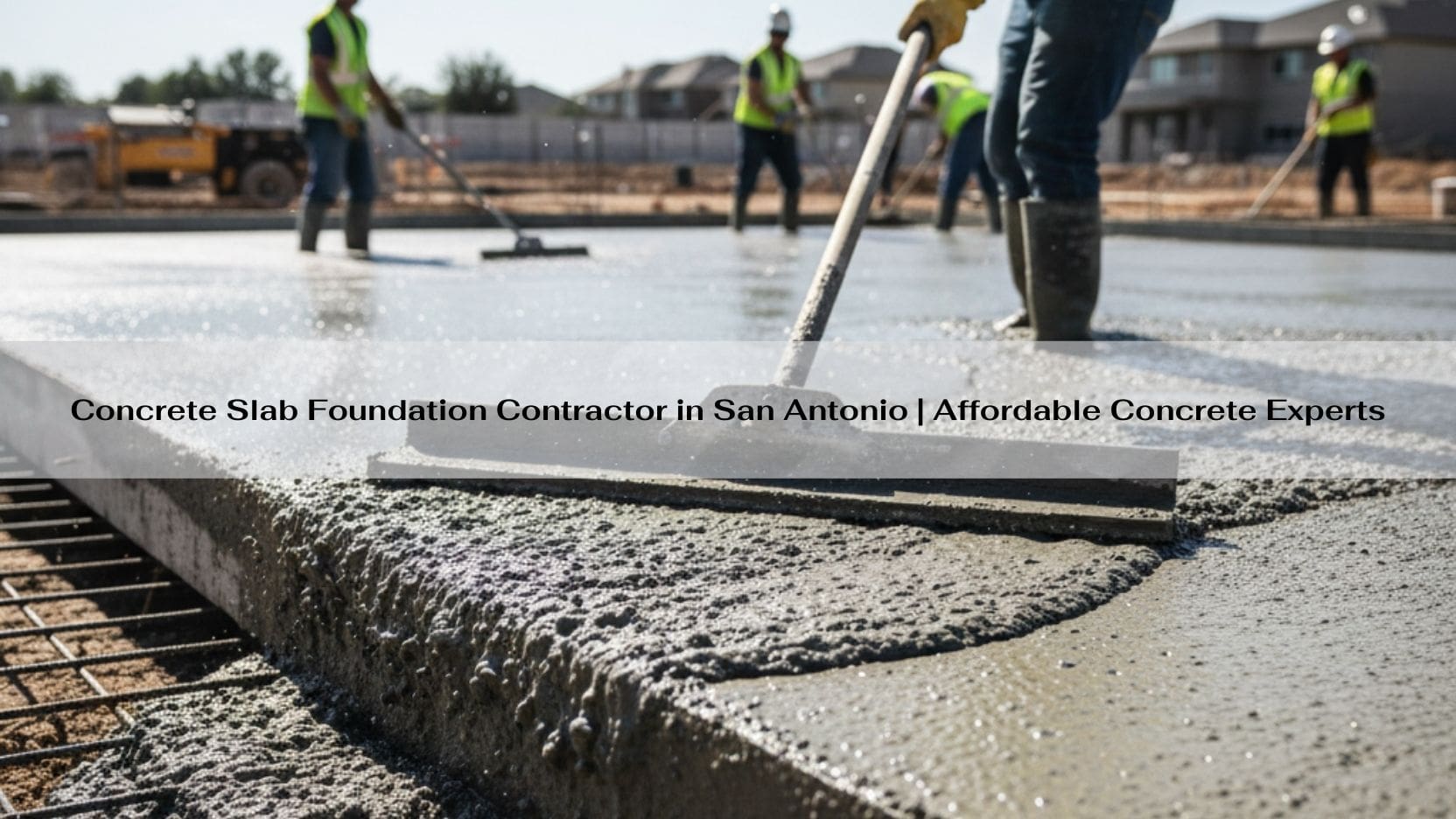 Concrete Slab Foundation Contractor in San Antonio