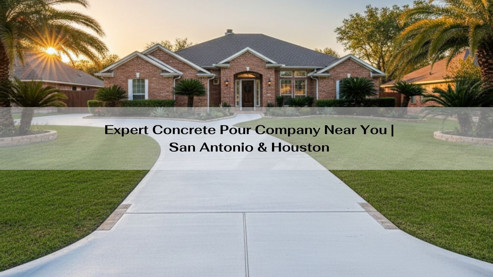 Expert Concrete Pour Company Near You | San Antonio & Houston