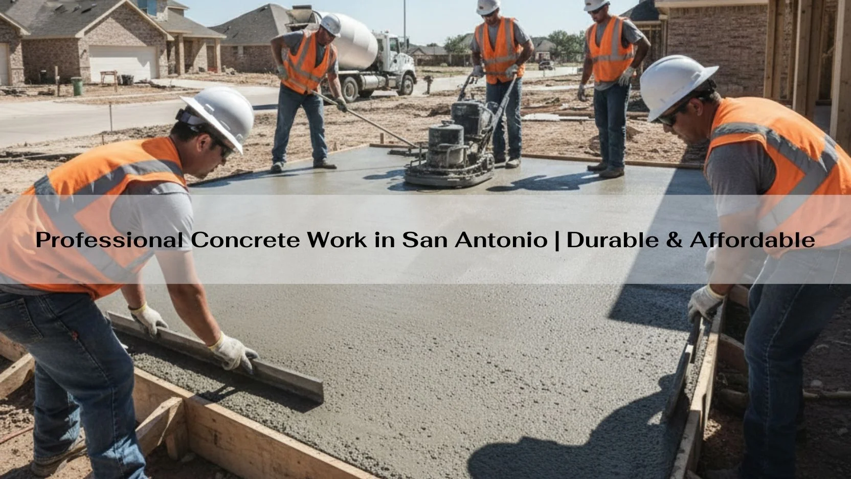 Professional Concrete Work in San Antonio