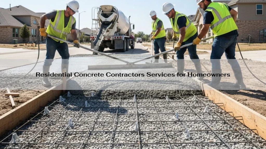 Residential Concrete Contractors Services