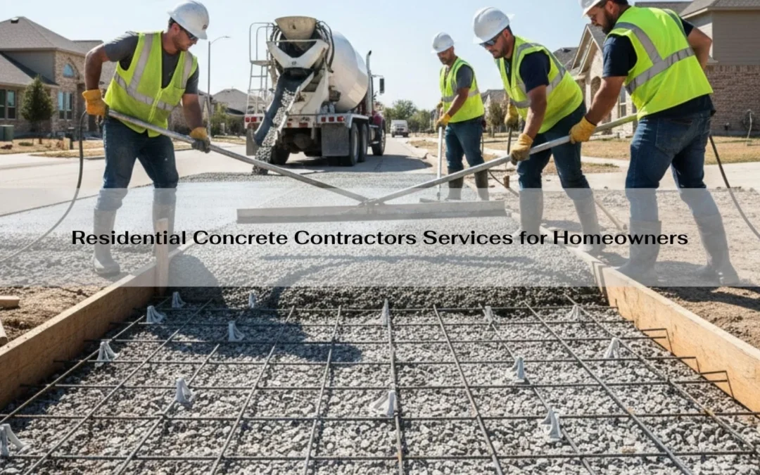 Residential Concrete Contractors Services for Homeowners