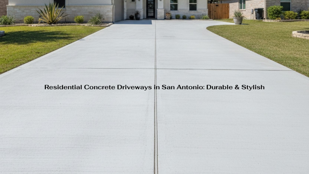 Residential Concrete Driveways in San Antonio: Durable & Stylish