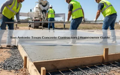 San Antonio Texas Concrete Contractors | Homeowner Guide