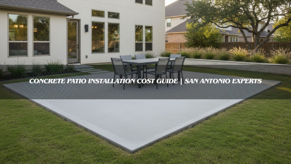 Concrete Patio Installation Cost Guide