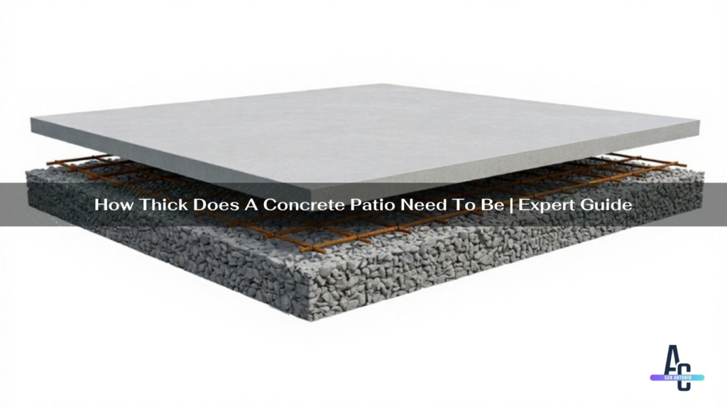 How Thick Does A Concrete Patio Need To Be