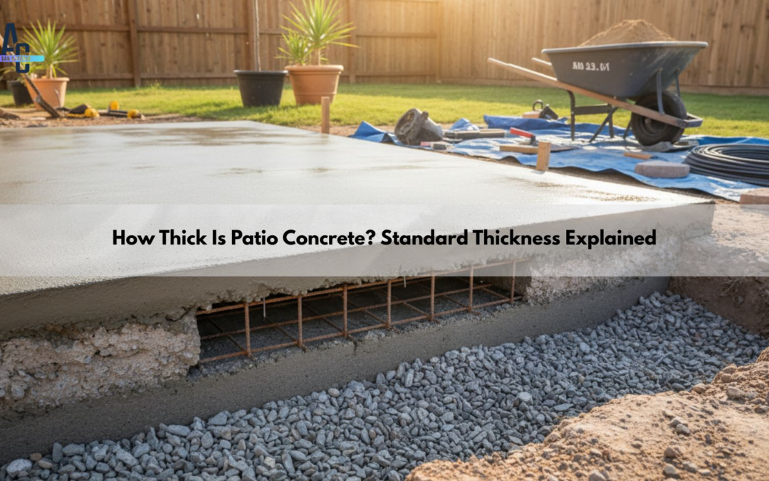 How Thick Is Patio Concrete? Standard Thickness Explained