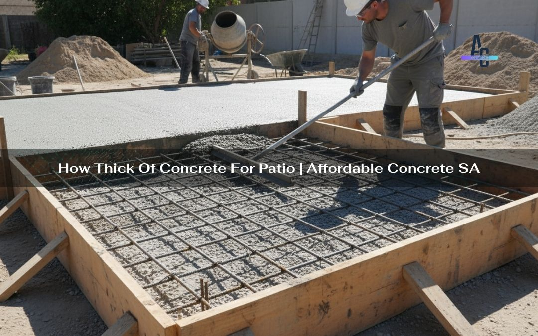 How Thick Of Concrete For Patio | Affordable Concrete SA
