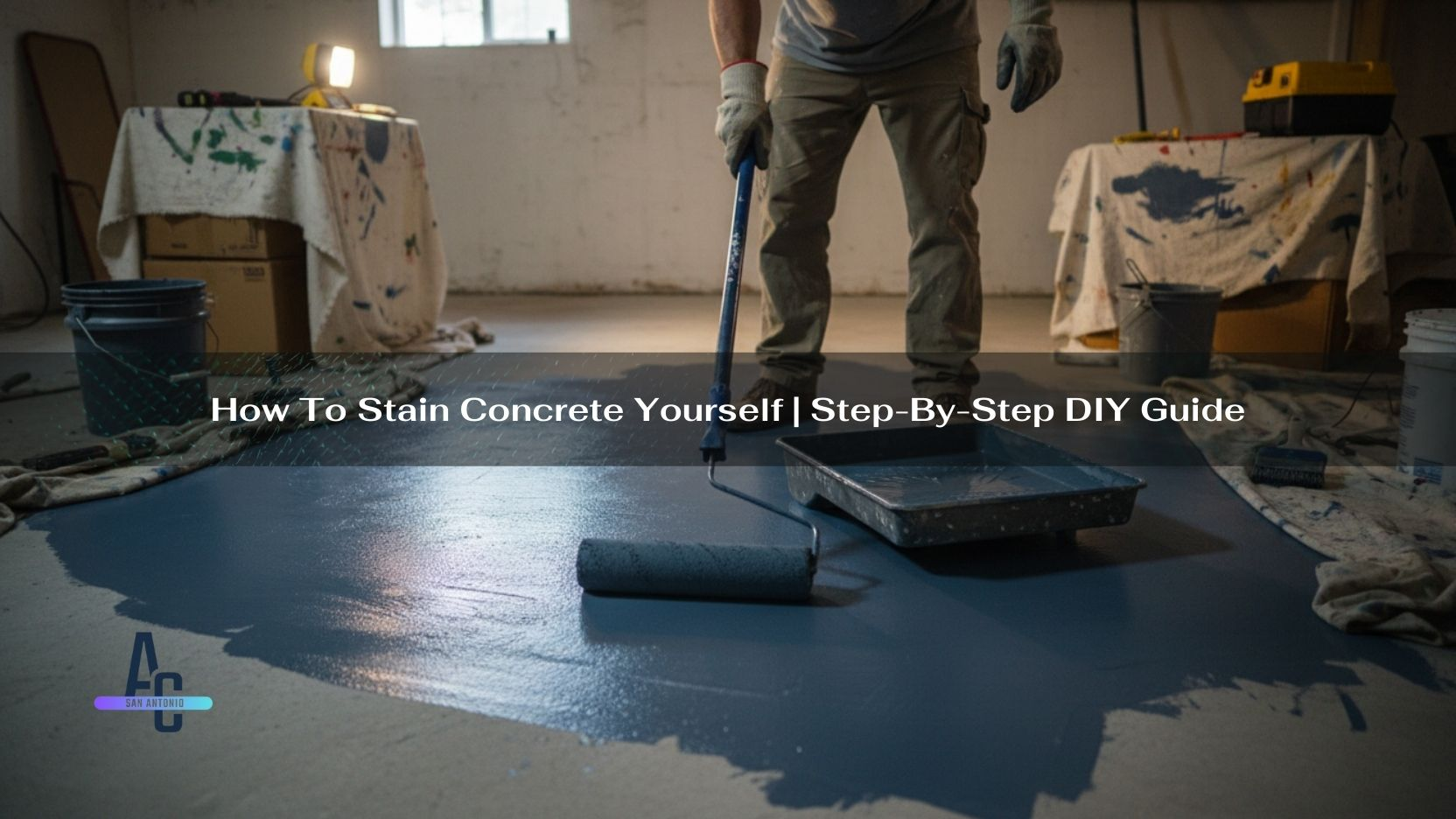 How To Stain Concrete Yourself