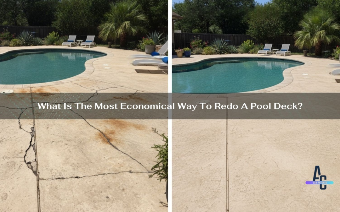 What Is The Most Economical Way To Redo A Pool Deck?