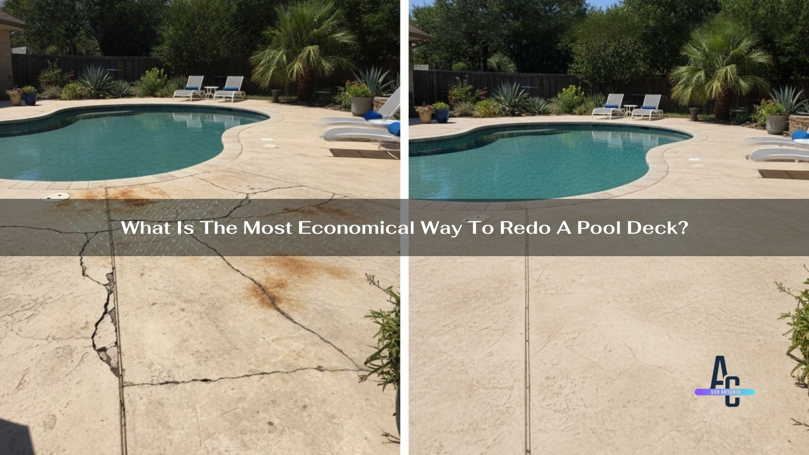 What Is The Most Economical Way To Redo A Pool Deck