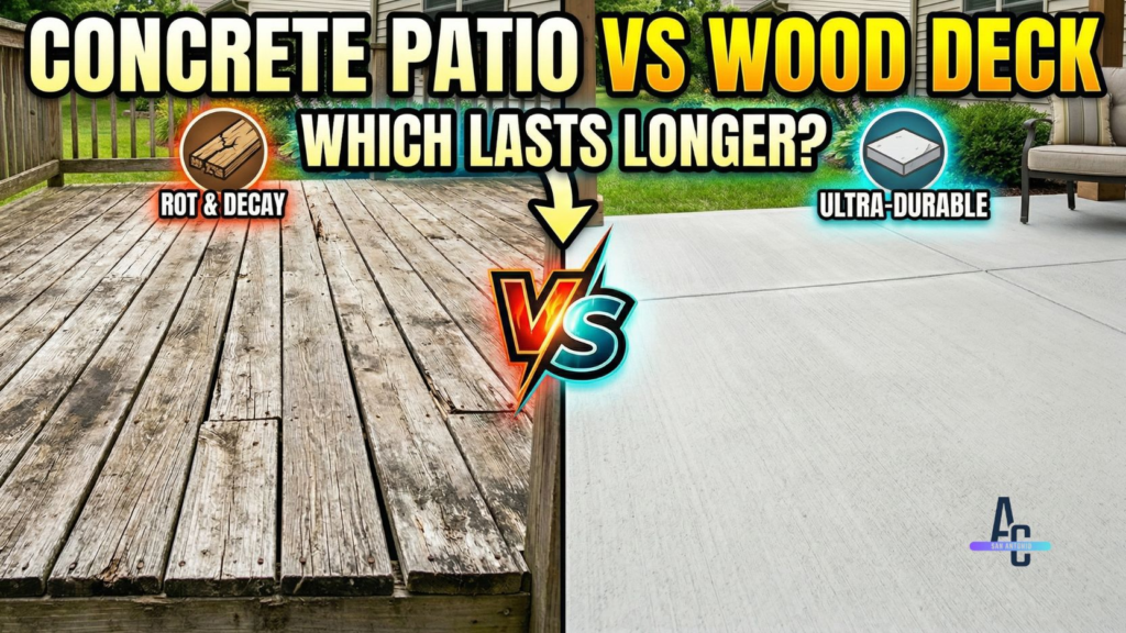 Concrete Patio vs Wood Deck Which Lasts Longer
