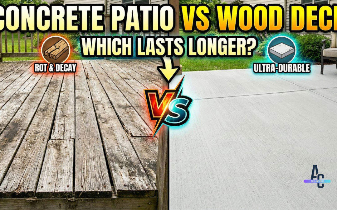 Concrete Patio VS Wood Deck: Which Lasts Longer?