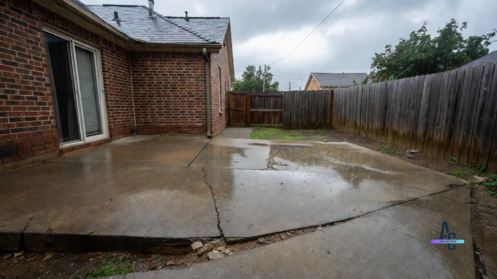 how much slope for concrete patio