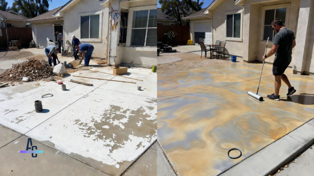 Why Concrete Staining Beats Paint Every Time