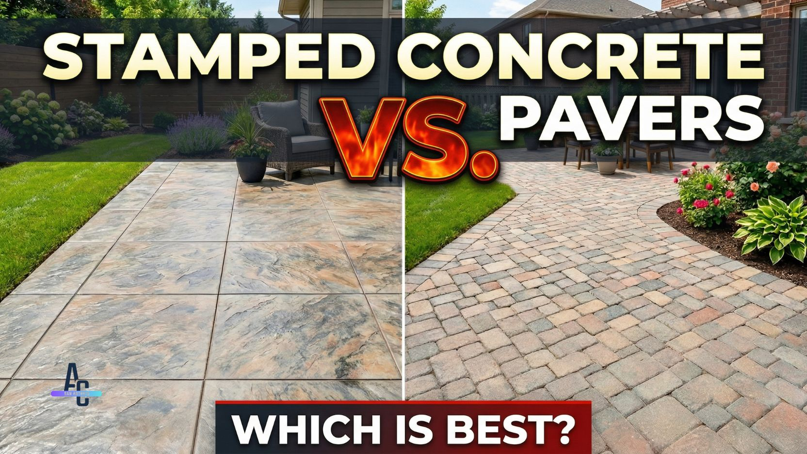 Stamped Concrete VS Pavers Which Is Best (1) Stamped Concrete vs Pavers Which Is Best