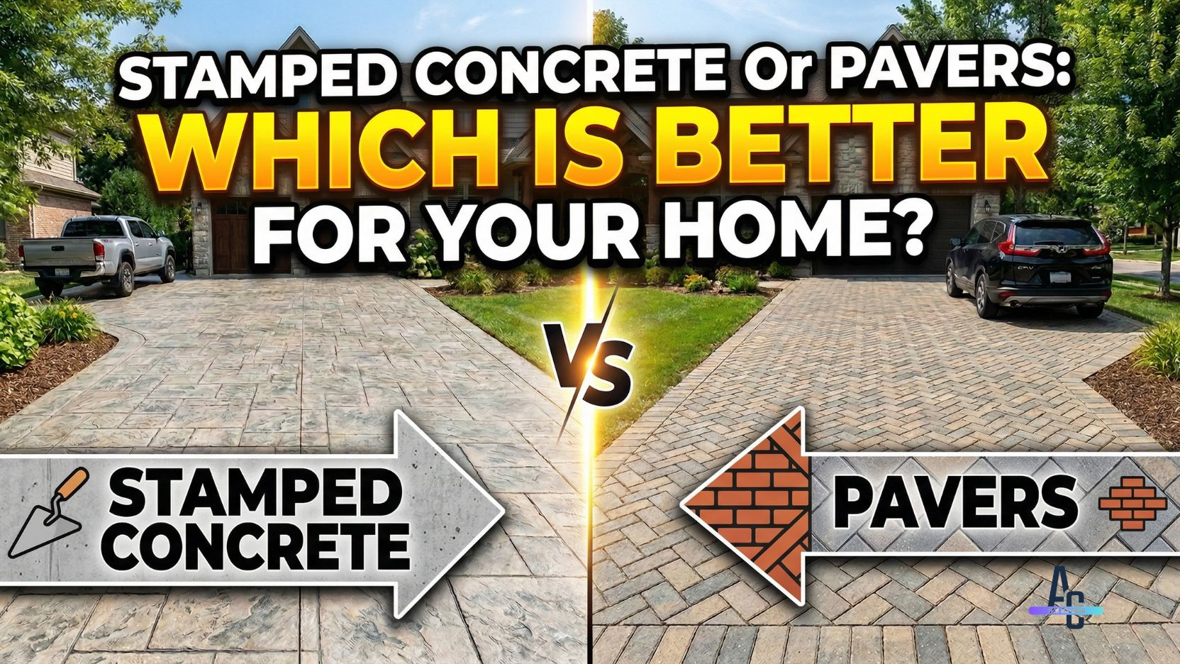 Stamped Concrete or Pavers