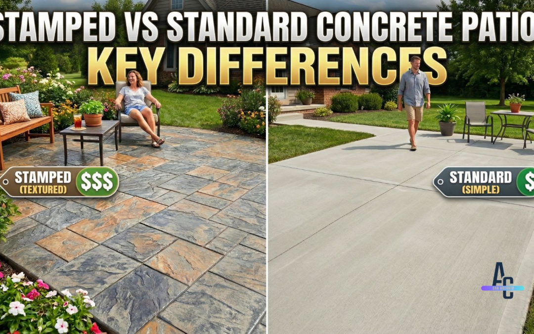 Stamped VS Standard Concrete Patio: Key Differences