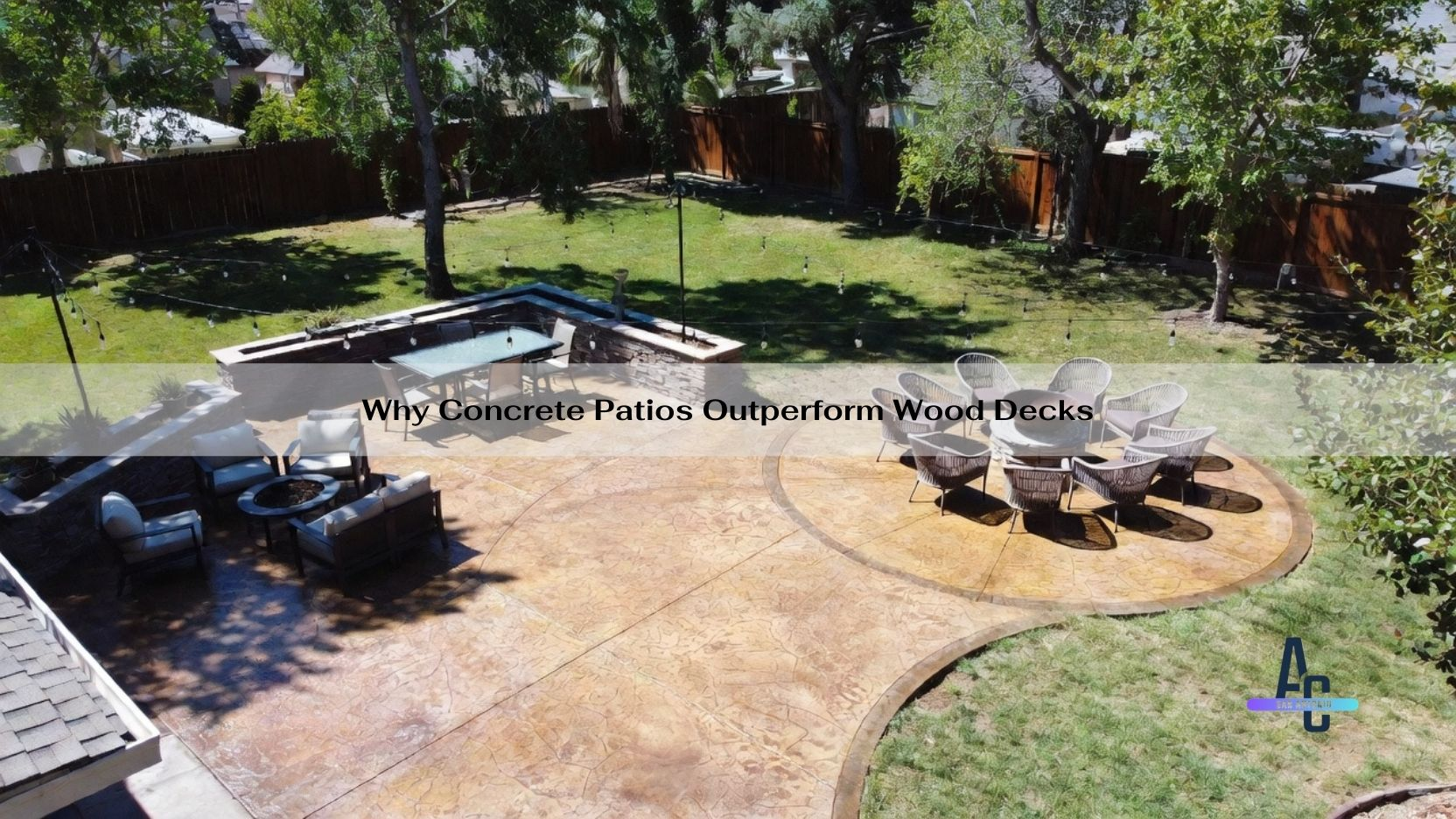 Why Concrete Patios Outperform Wood Decks