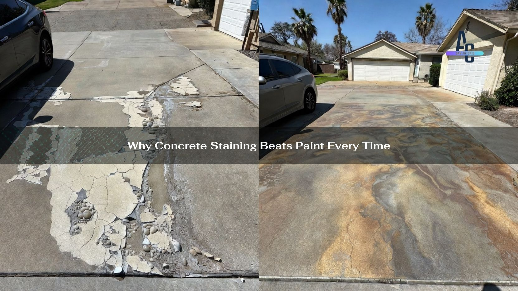 Why Concrete Staining Beats Paint Every Time