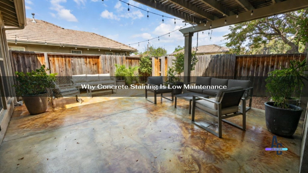 Why Concrete Staining Is Low Maintenance