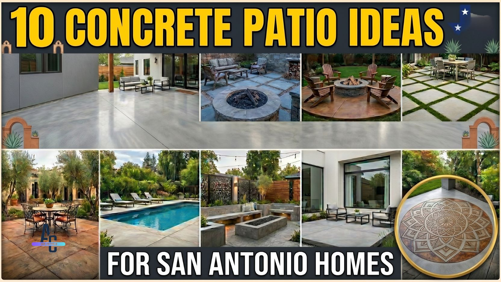 10 Concrete Patio Ideas for San Antonio Homes