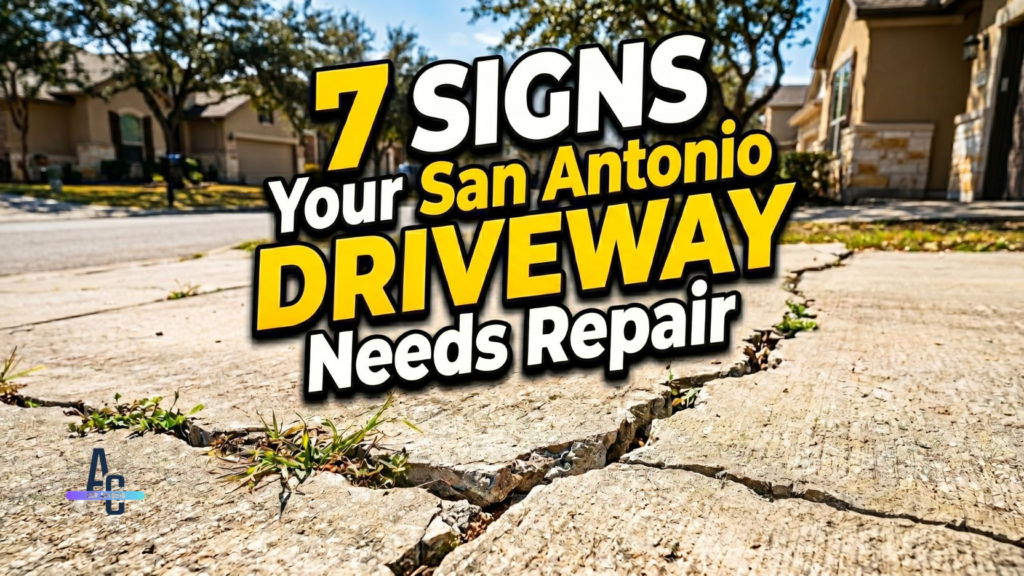 7 Signs Your San Antonio Driveway Needs Repair