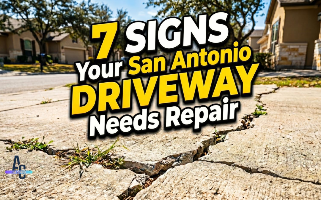 7 Signs Your San Antonio Driveway Needs Repair