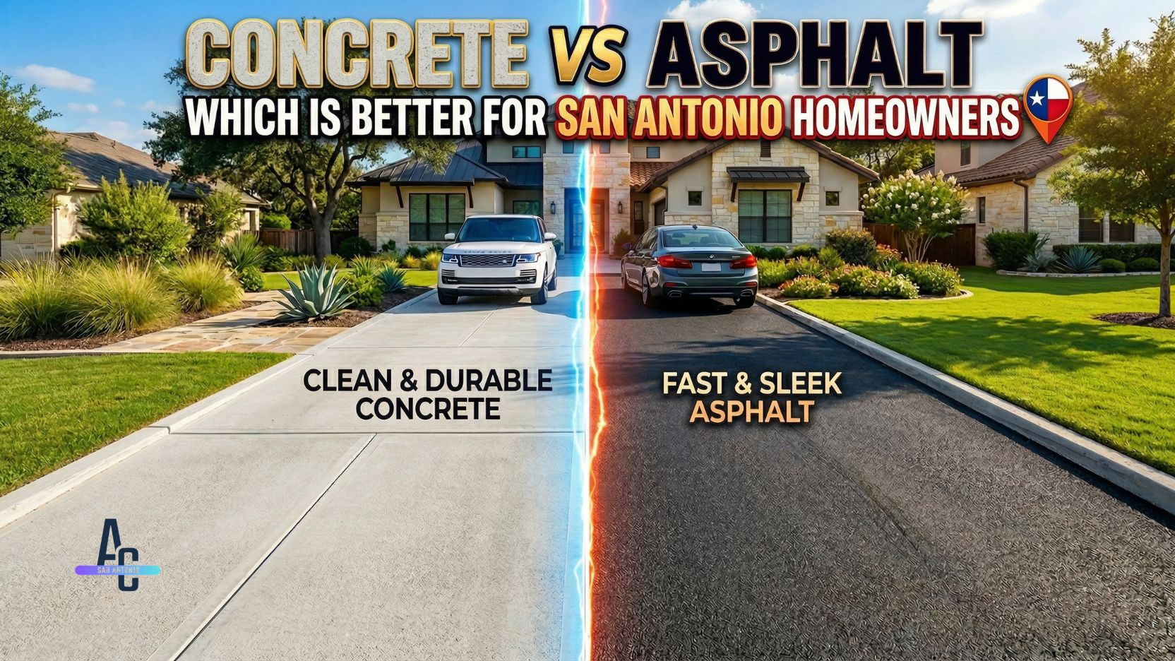 Concrete VS Asphalt Driveways