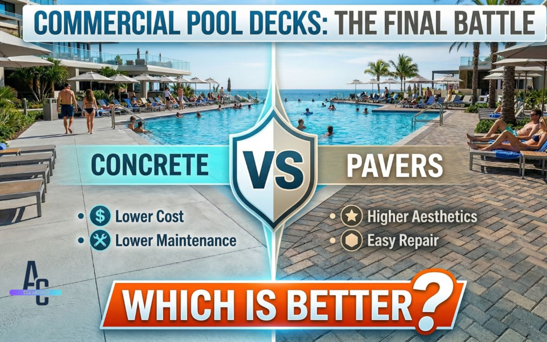 Concrete VS Pavers For Commercial Pool Decks: Which Is Better?
