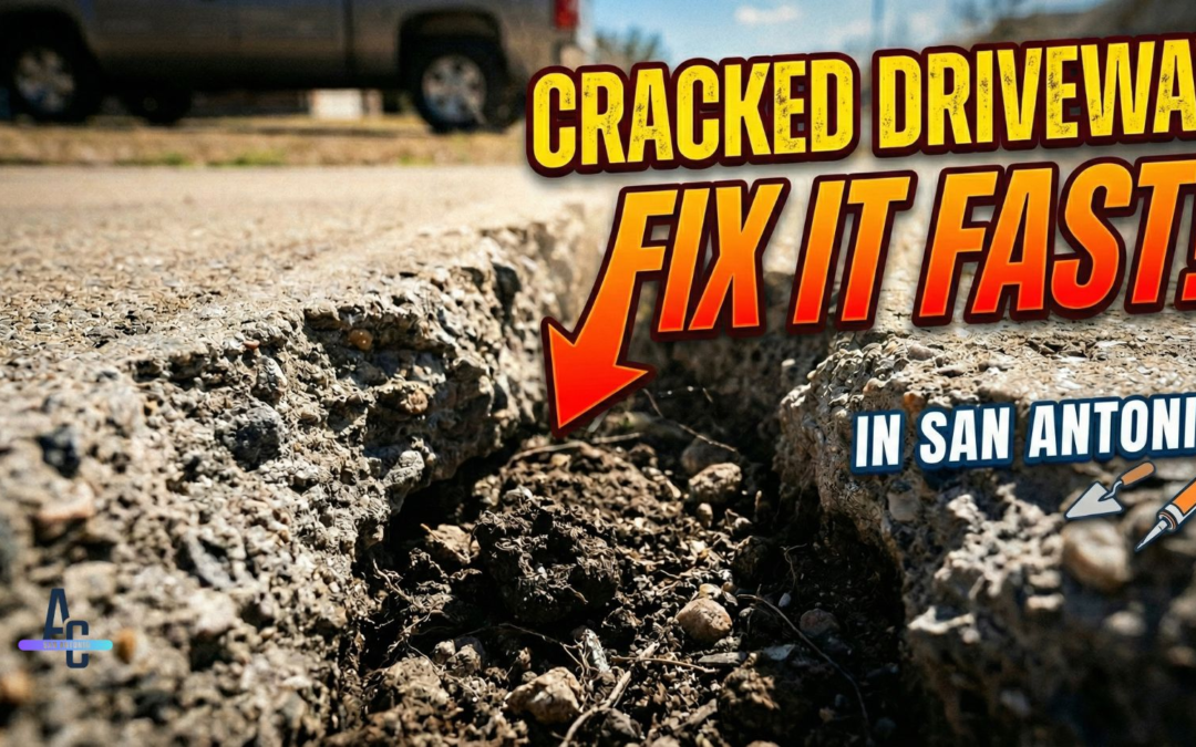 Cracked Driveway Fix It Fast In San Antonio