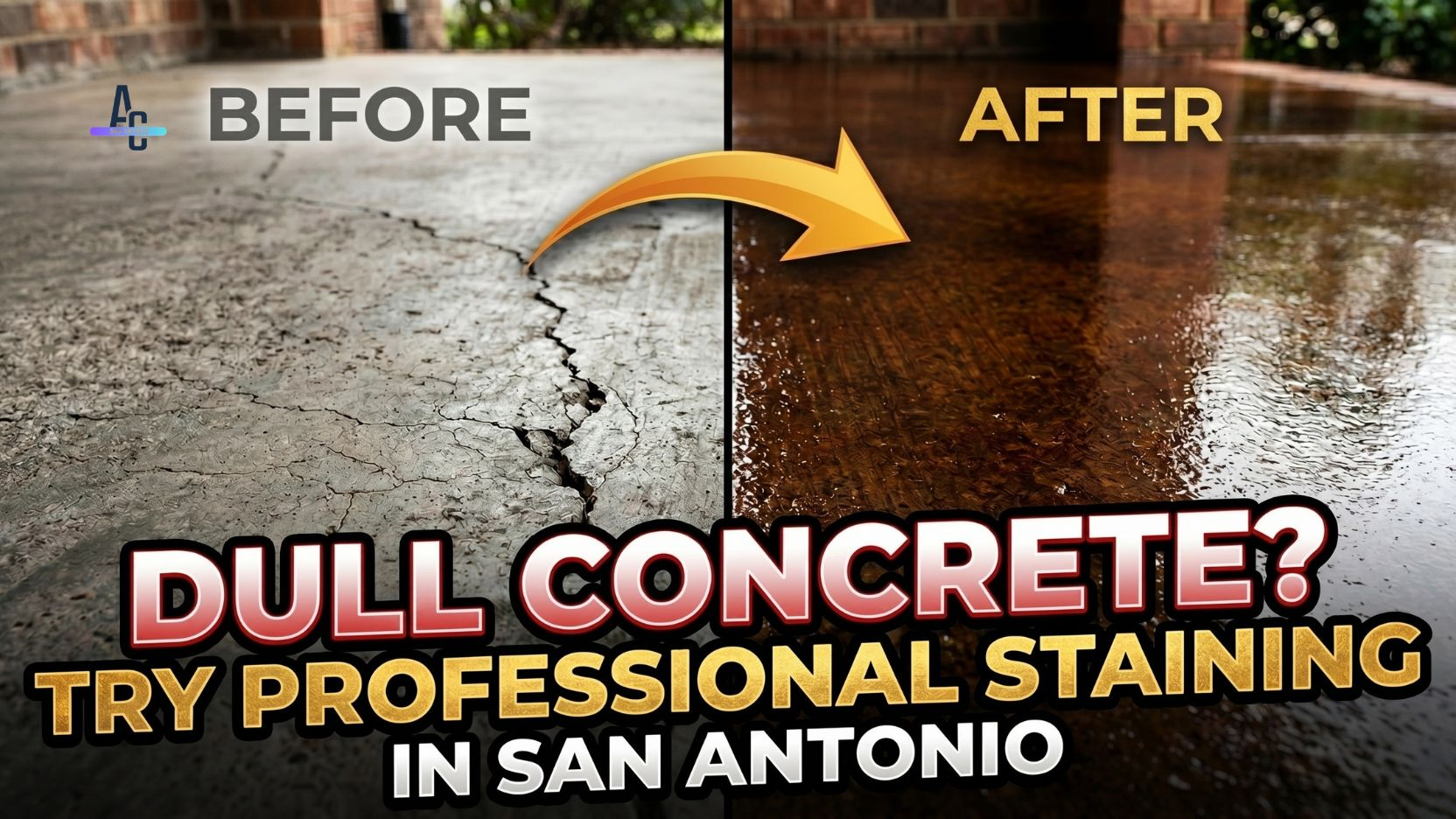 Dull Concrete Try Professional Staining