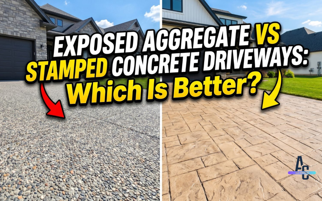Exposed Aggregate VS Stamped Concrete Driveways: Which Is Better?