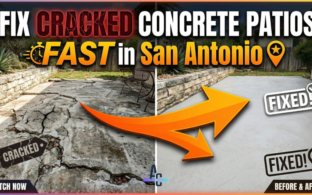 Fix Cracked Concrete Patios Fast In San Antonio