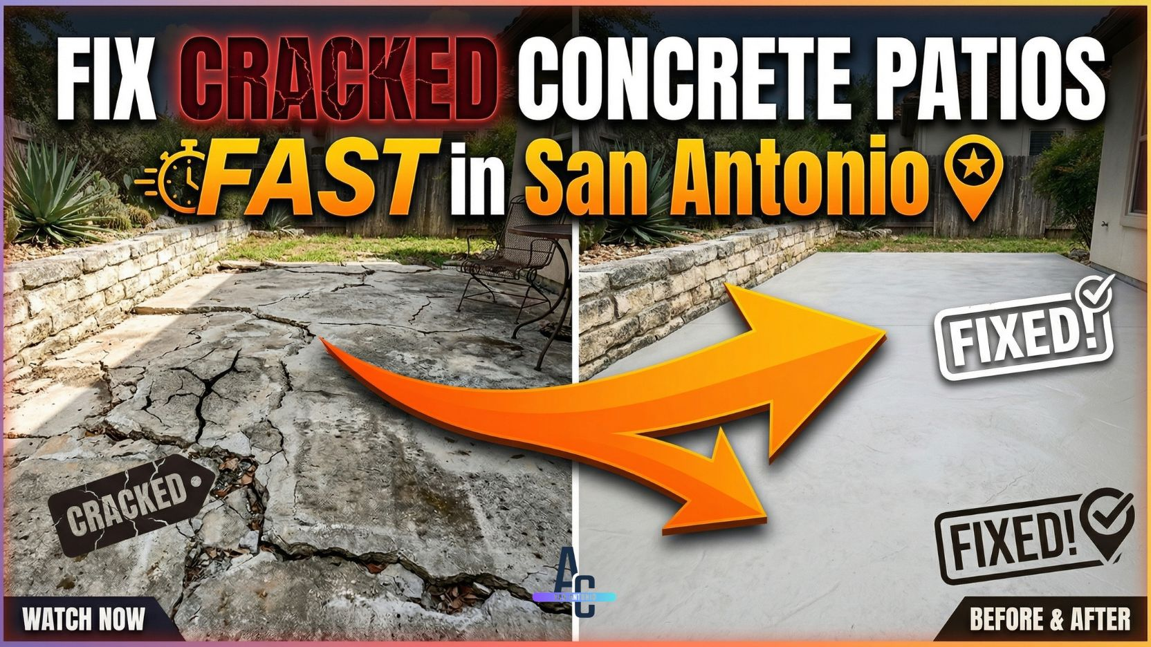 Fix Cracked Concrete Patios Fast in San Antonio