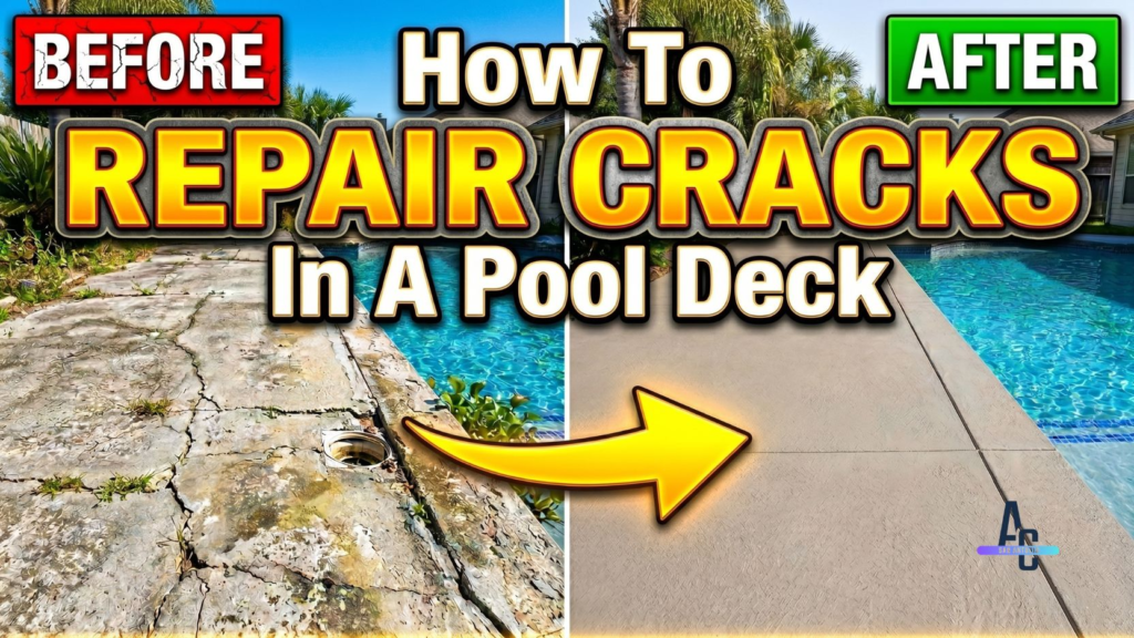 How to Repair Cracks in a Pool Deck