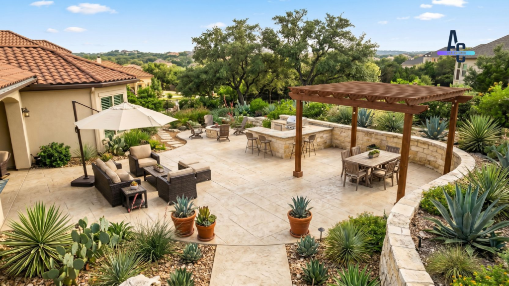 Boring Patio Upgrade to Stamped Concrete