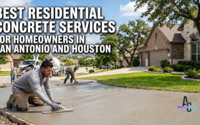Best Residential Concrete Services For Homeowners In San Antonio And Houston
