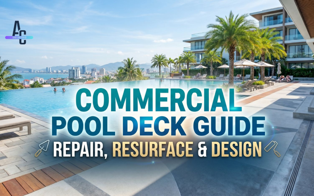 Commercial Pool Deck Guide: Repair Resurface & Design