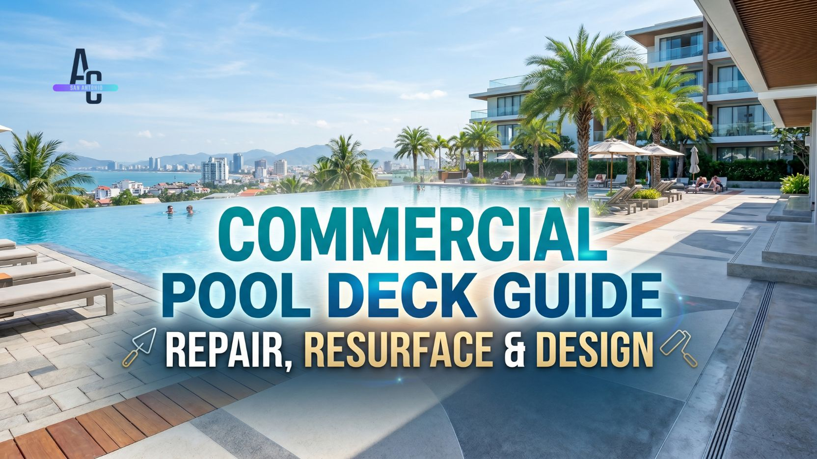 Commercial Pool Deck Guide: Repair Resurface & Design