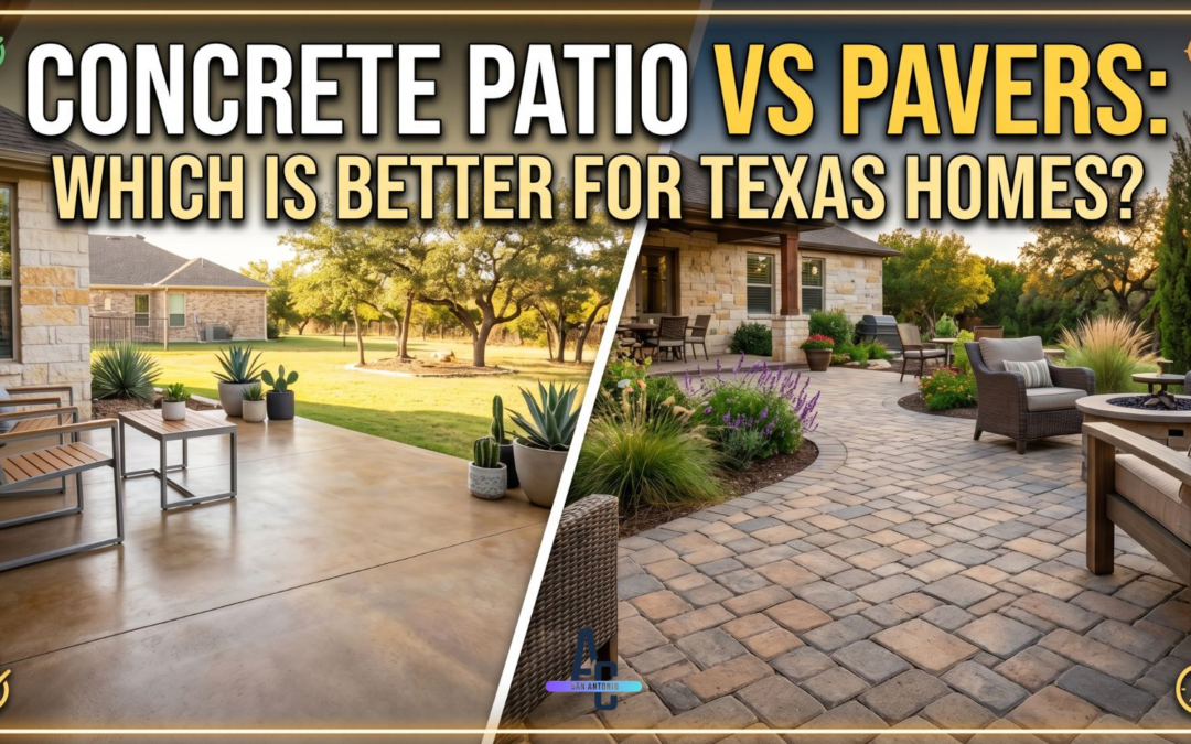 Concrete Patio VS Pavers: Which Is Better For Texas Homes?