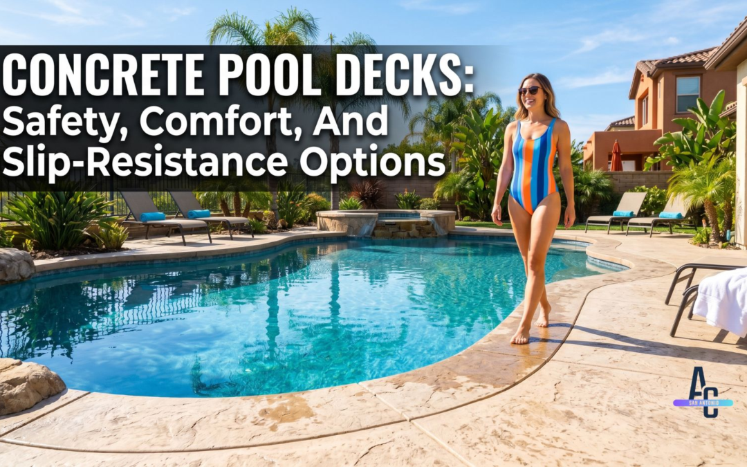 Concrete Pool Decks | Safety, Comfort, And Slip-Resistance Options