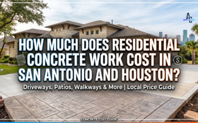 How Much Does Residential Concrete Work Cost In San Antonio And Houston?
